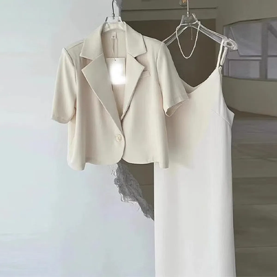 Платье-комбинация с коротким жакетом