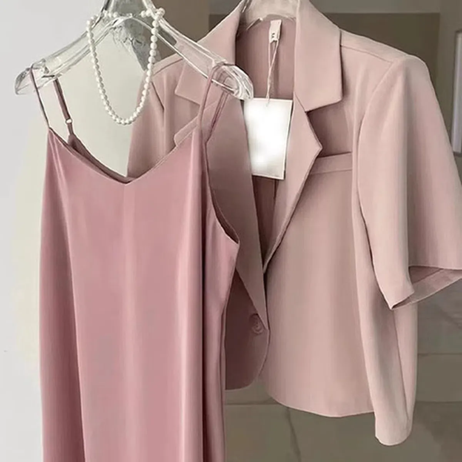 Платье-комбинация с коротким жакетом