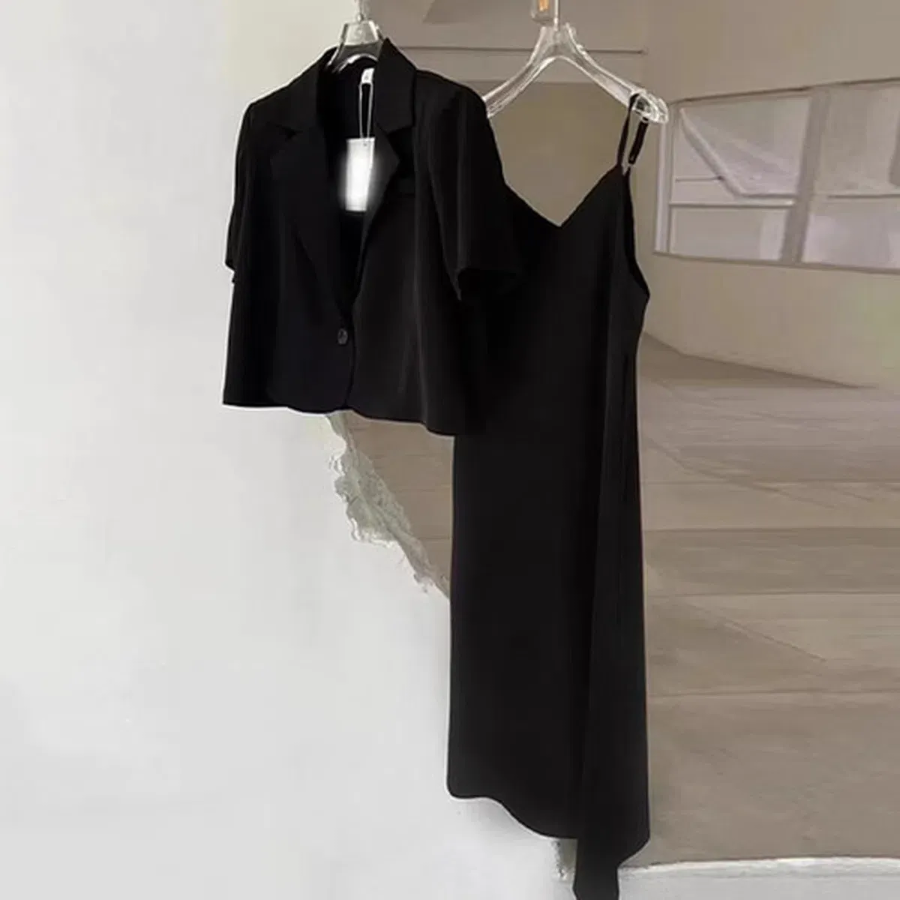 Платье-комбинация с коротким жакетом