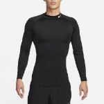 Pro Dri-FIT Fitness Mock Neck Long Sleeve Top M [Black/White]
