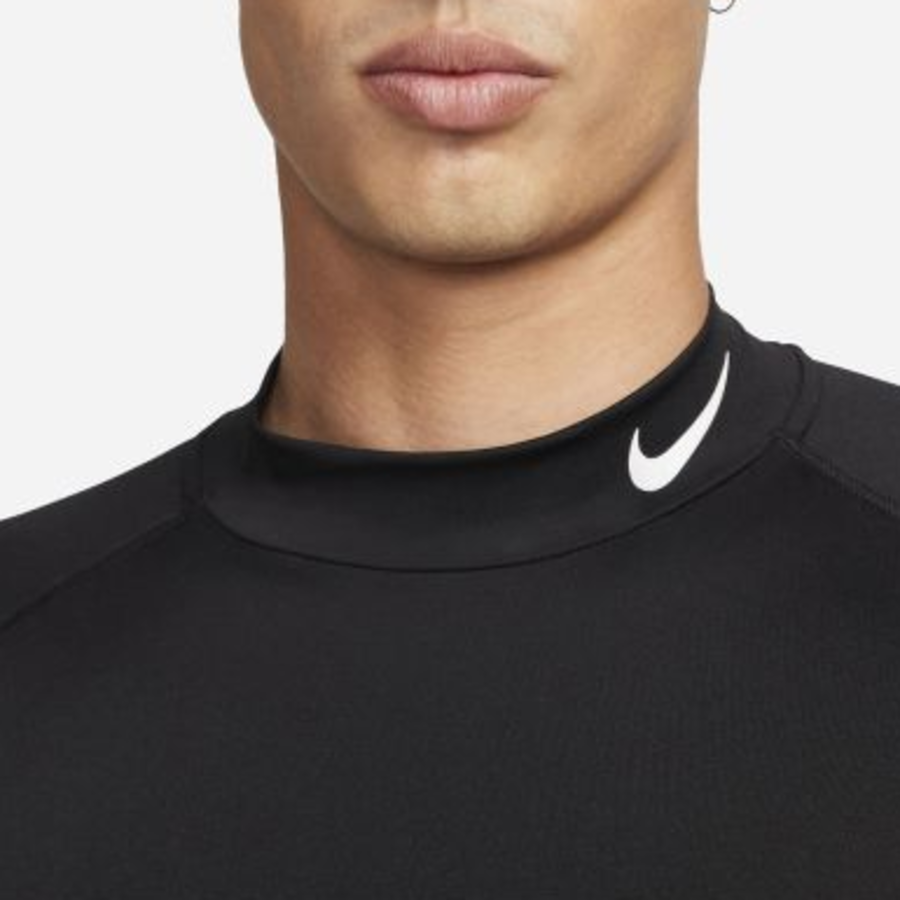 Pro Dri-FIT Fitness Mock Neck Long Sleeve Top M [Black/White]
