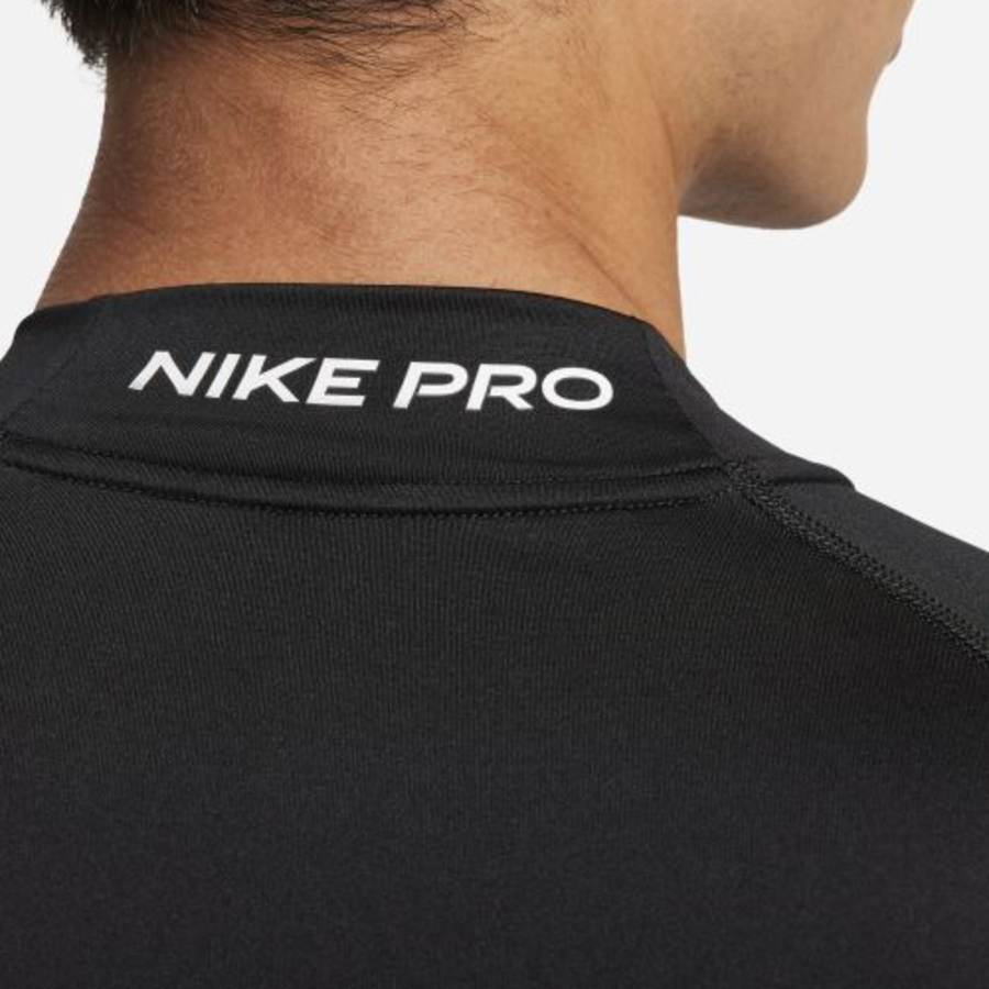 Pro Dri-FIT Fitness Mock Neck Long Sleeve Top M [Black/White]