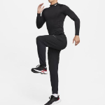 Pro Dri-FIT Fitness Mock Neck Long Sleeve Top M [Black/White]
