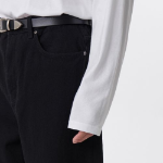 Relaxed CR Scoop Neck Long Sleeve T-Shirt [White]