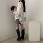 Hoodle Hoodle Summer Hooded Loose Fit Cardigan Shirt