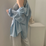 Hoodle Hoodle Summer Hooded Loose Fit Cardigan Shirt