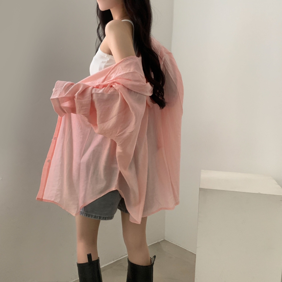 Hoodle Hoodle Summer Hooded Loose Fit Cardigan Shirt