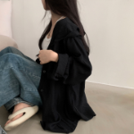 Hoodle Hoodle Summer Hooded Loose Fit Cardigan Shirt