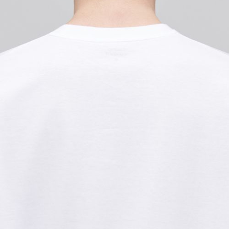 [Cooltandard] Crew Neck Long Sleeve T-Shirt [White]