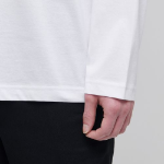 [Cooltandard] Crew Neck Long Sleeve T-Shirt [White]