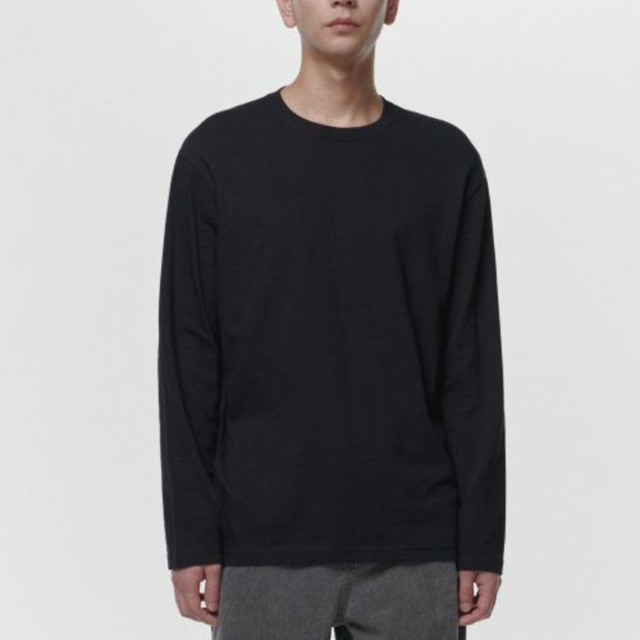 Basic Long Sleeve T-Shirt [Black]