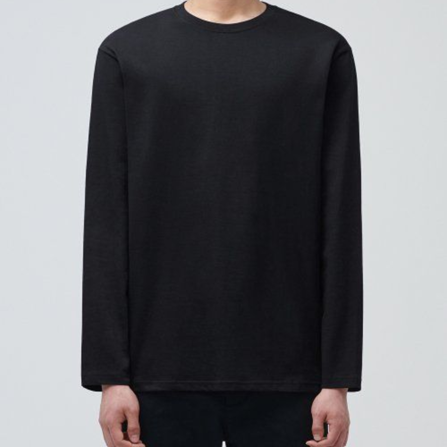 Basic Long Sleeve T-Shirt [Black]