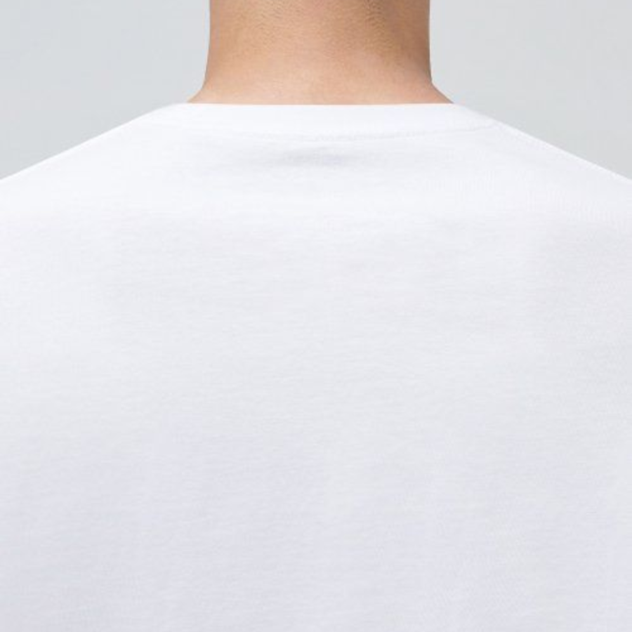 Crew Neck Long Sleeve T-Shirt [White]