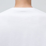 Crew Neck Long Sleeve T-Shirt [White]