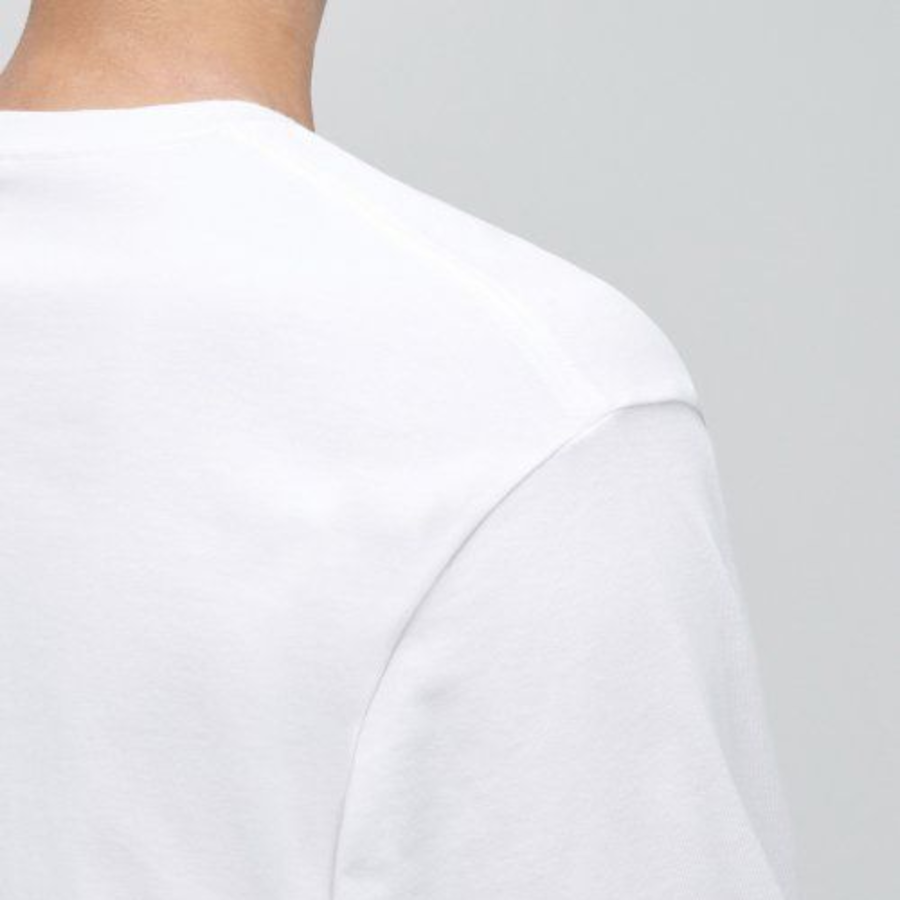Crew Neck Long Sleeve T-Shirt [White]