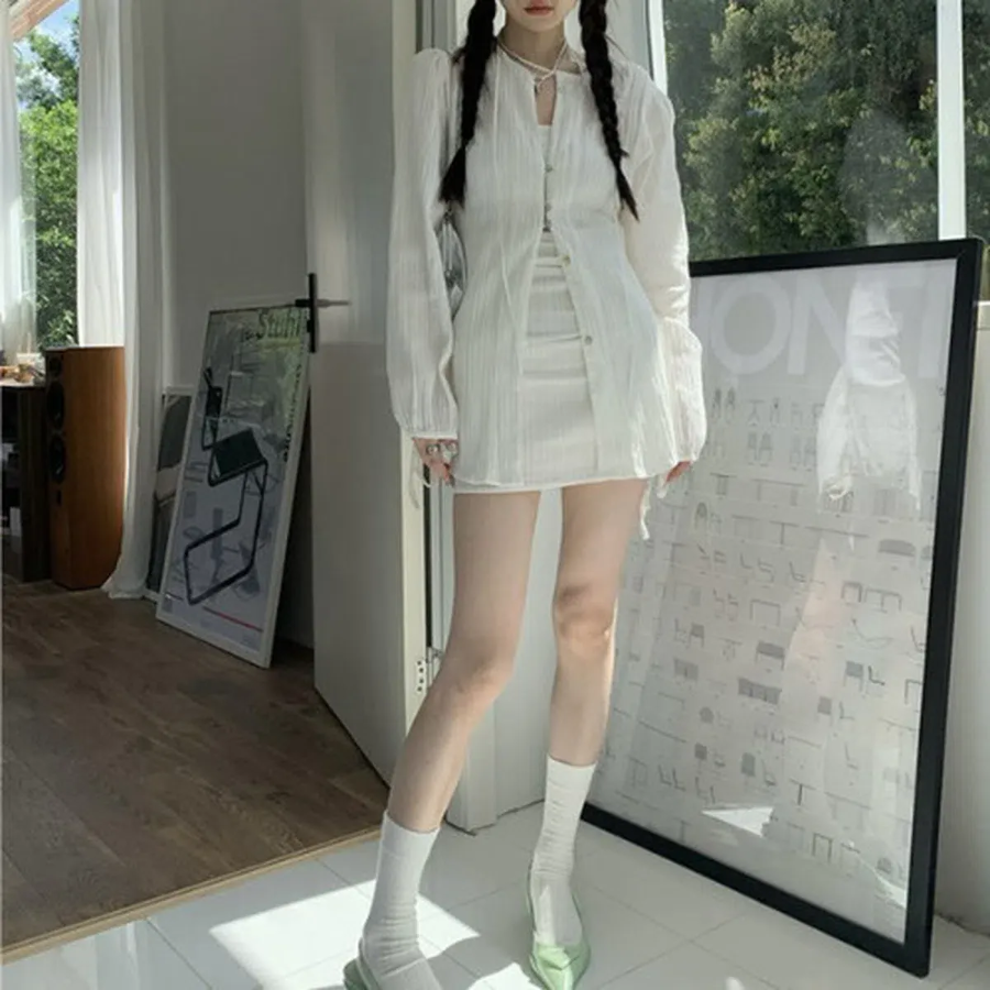 Майка с мини-юбкой и накидкой