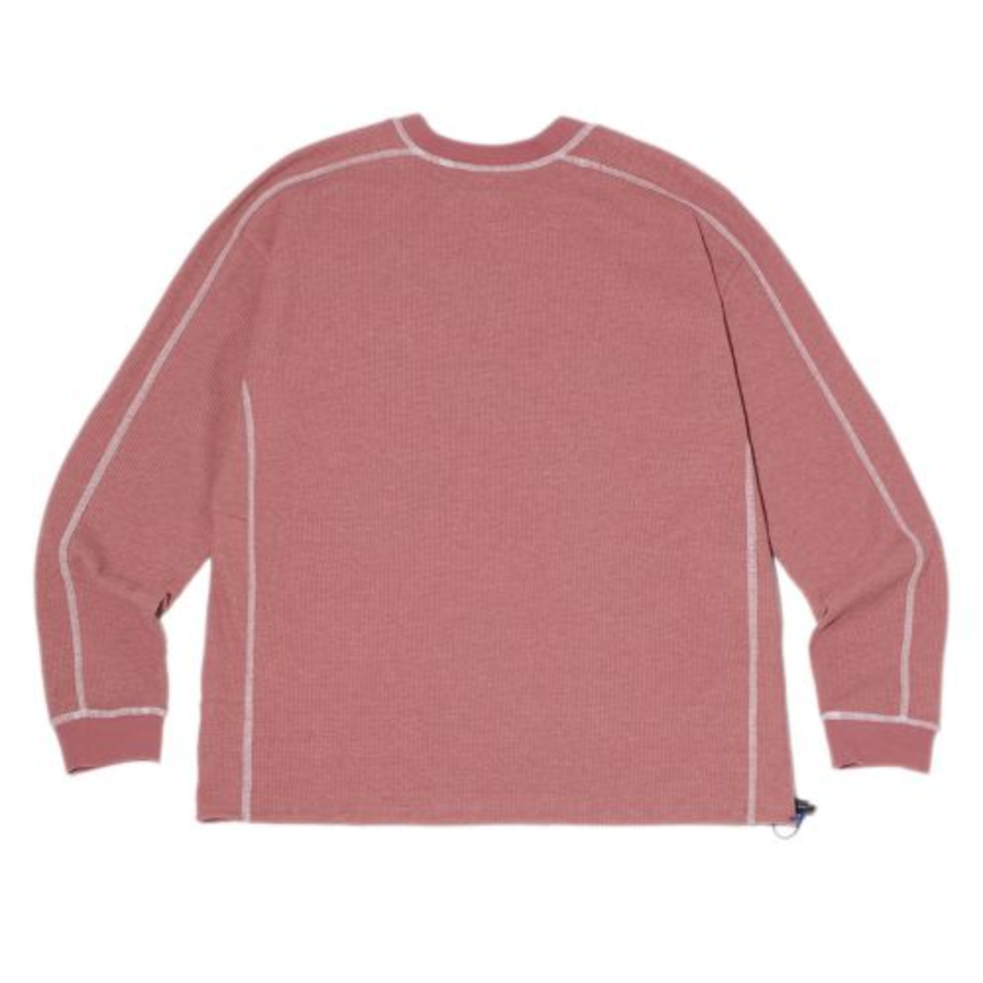 Line Waffle Long Sleeve [Pink]