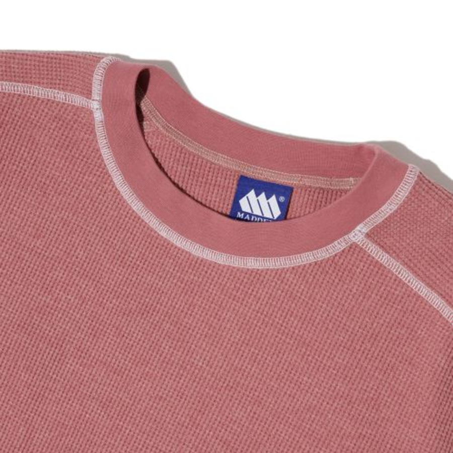 Line Waffle Long Sleeve [Pink]