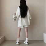 Футболка с короткими шортами из хлопка