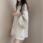 Футболка с короткими шортами из хлопка