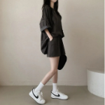 Футболка с короткими шортами из хлопка