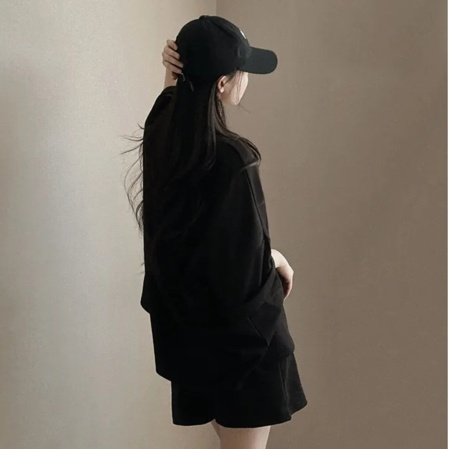 Футболка с короткими шортами из хлопка