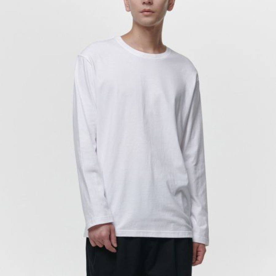 Basic Long Sleeve T-Shirt [White]