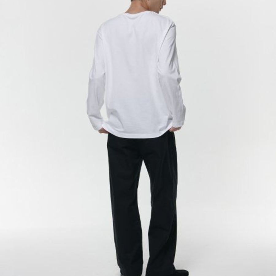 Basic Long Sleeve T-Shirt [White]