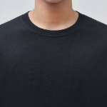 Crew Neck Long Sleeve T-Shirt [Blue Grey]