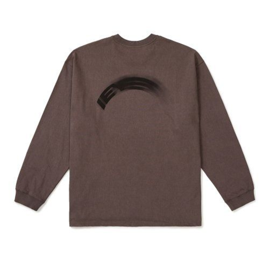 OVER MOTION LOGO LONG SLEEVE T-SHIRT [Red]