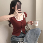 Rio Layered Colorblock Ribbed Knit Short-Sleeve Cardigan