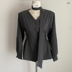 Свободный размер-Угольный-Комплект с юбкой