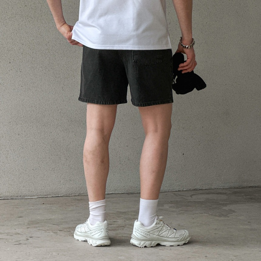 Northpole Ice Denim Banding Shorts