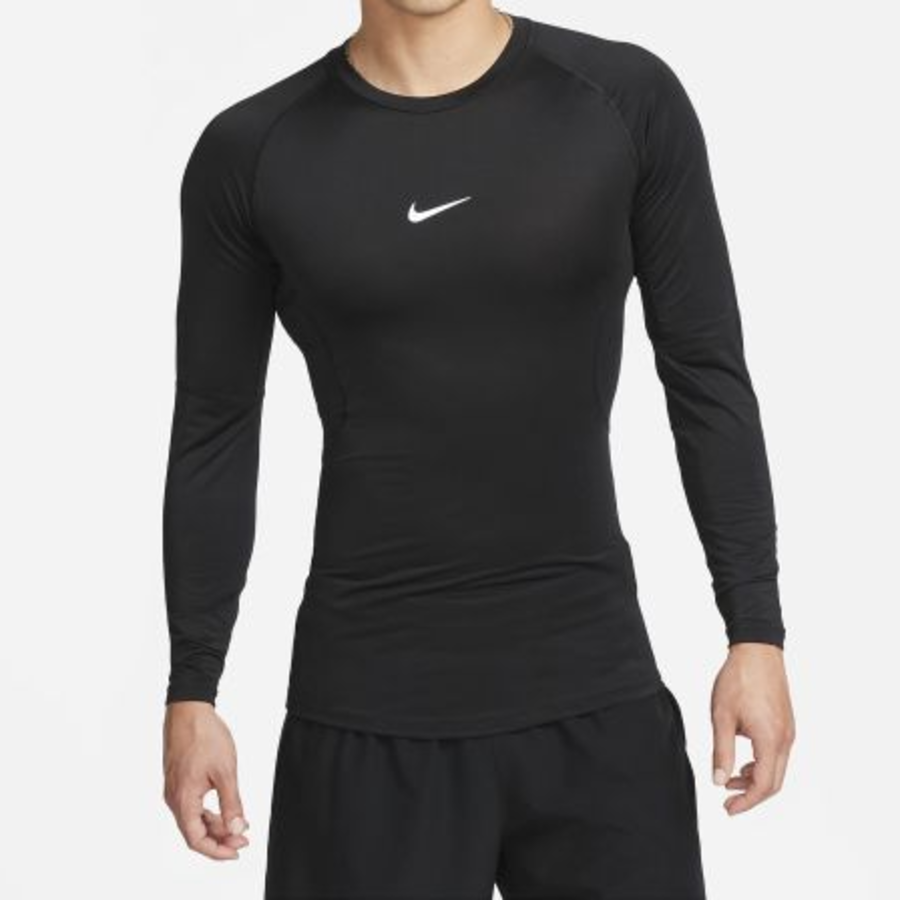 Pro Dri-FIT Tight Long Sleeve Fitness Top M [Black/White]
