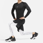 Pro Dri-FIT Tight Long Sleeve Fitness Top M [Black/White]
