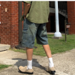 Tissue Vintage Washed Wide Bermuda Denim Shorts