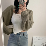 Summer Bouclé Crop Bolero Cardigan