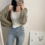 Summer Bouclé Crop Bolero Cardigan