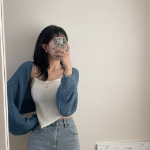 Summer Bouclé Crop Bolero Cardigan