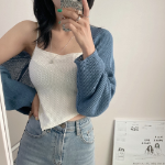 Summer Bouclé Crop Bolero Cardigan