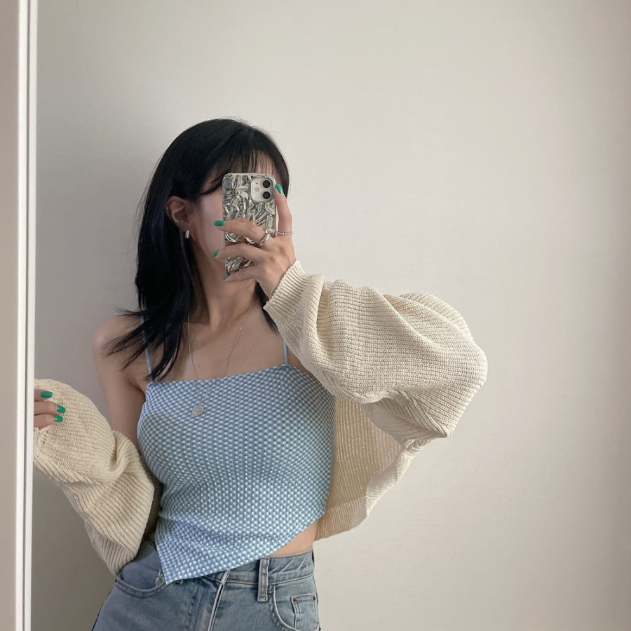 Summer Bouclé Crop Bolero Cardigan