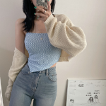 Summer Bouclé Crop Bolero Cardigan