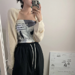 Summer Bouclé Crop Bolero Cardigan