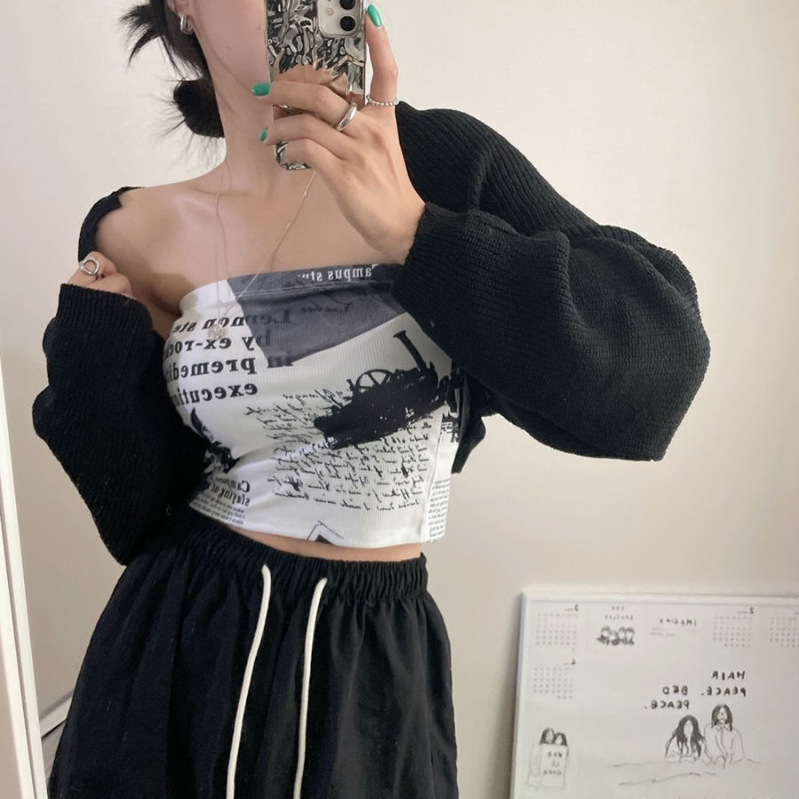 Summer Bouclé Crop Bolero Cardigan