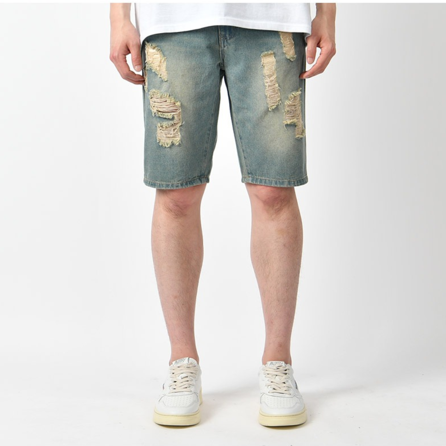 Vintage Distressed Denim Shorts