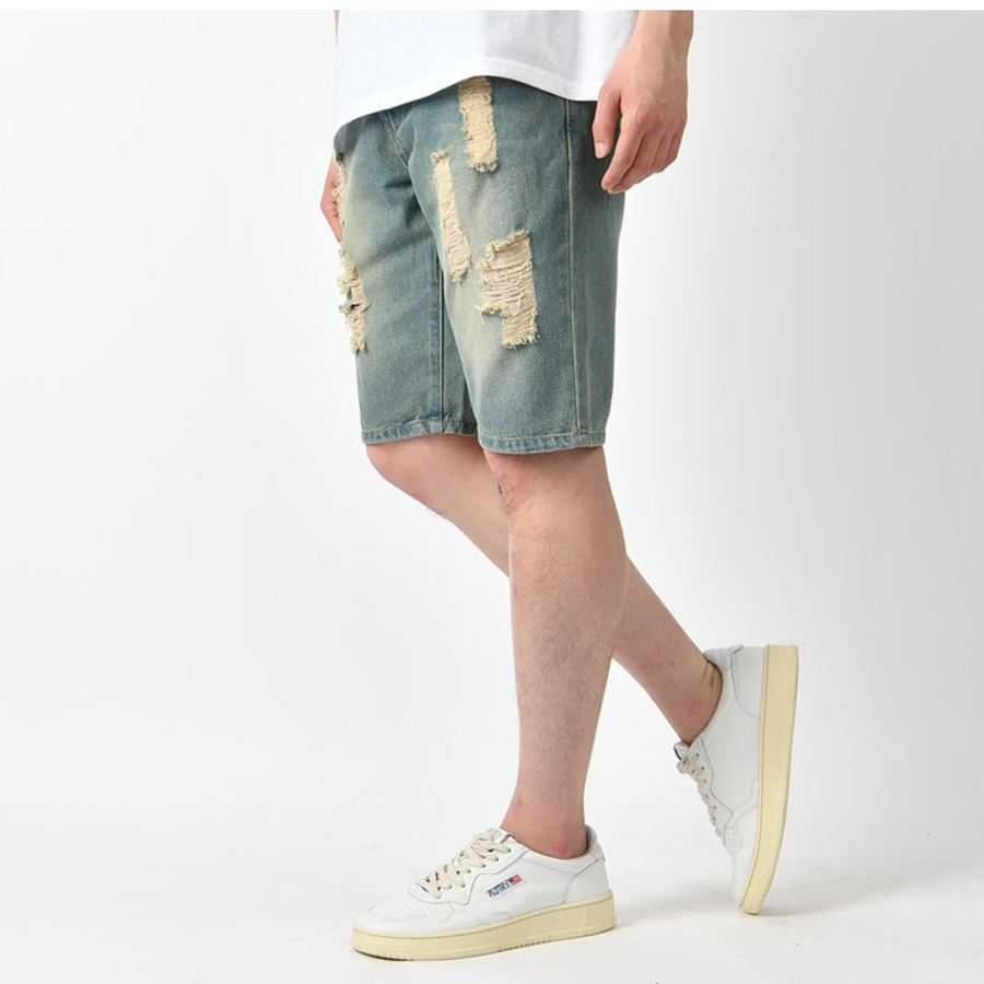 Vintage Distressed Denim Shorts