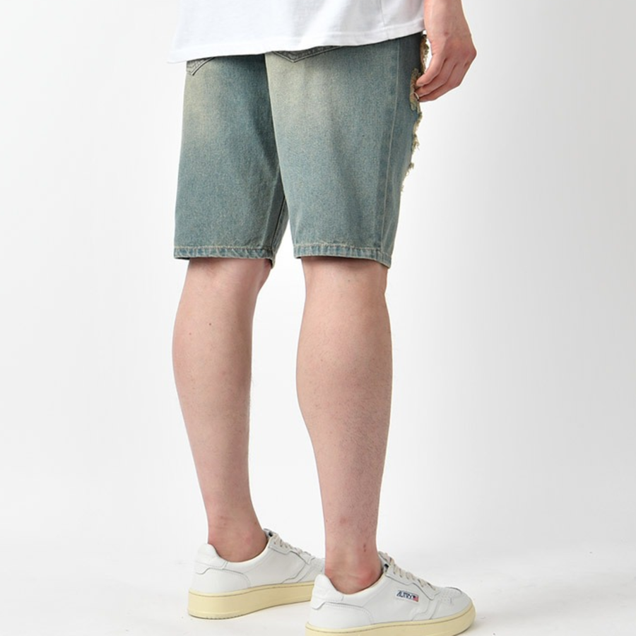Vintage Distressed Denim Shorts