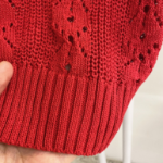 Punico Punching Short Sleeve Knit Cardigan