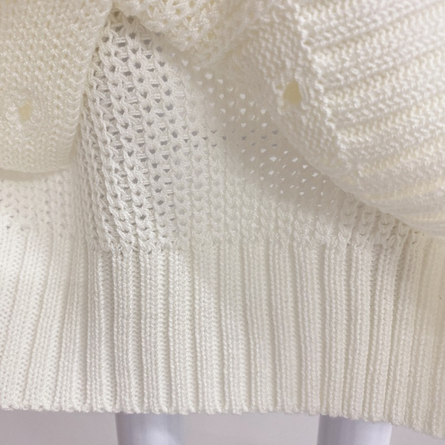 Punico Punching Short Sleeve Knit Cardigan