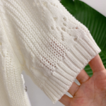 Punico Punching Short Sleeve Knit Cardigan